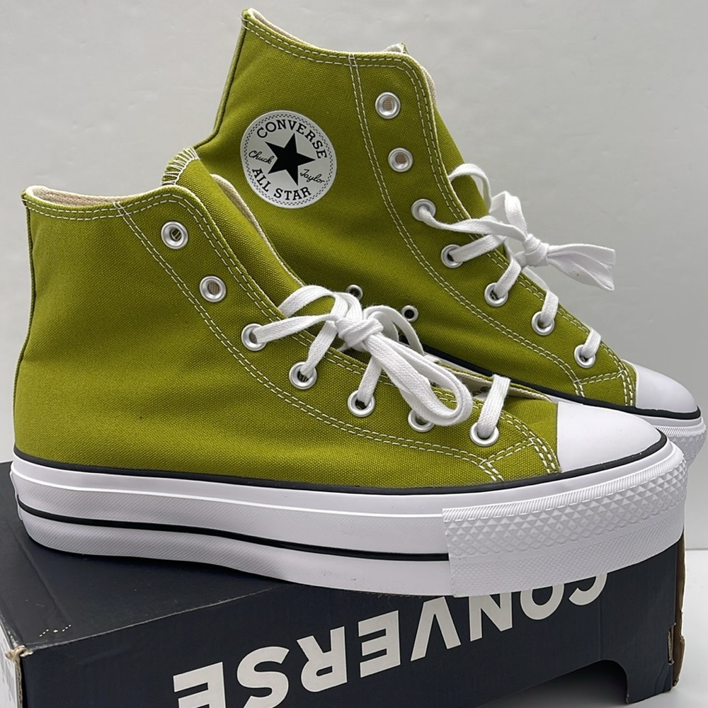 Converse WMNS High Top Platform Sneakers A08286F
CTAS LIFT HI MAGIC FOREST/WHITE - Picture 7 of 16